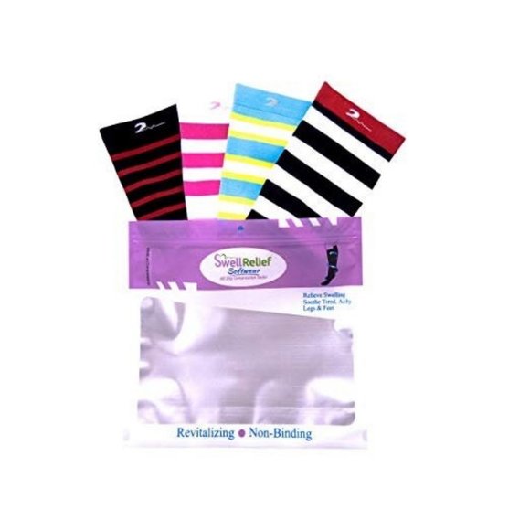 4 Pair Moderate Graduated Compression Socks 15-20 - Picture 5 of 7